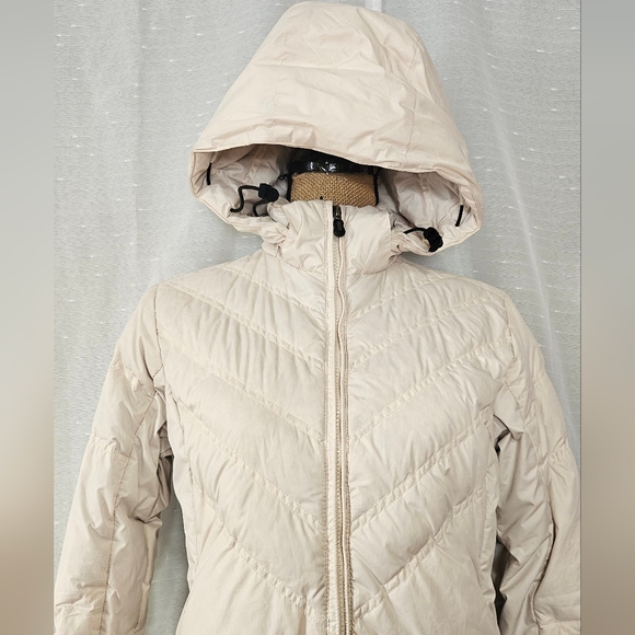 Patagonia  Cream Down With It Hooded Full Zip Parka Jacket Size S - Picture 4 of 12